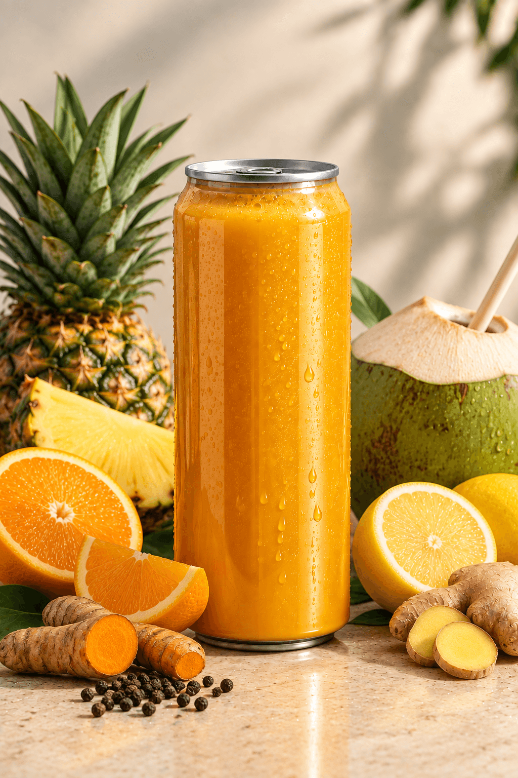 Defender cold-pressed juice bottle