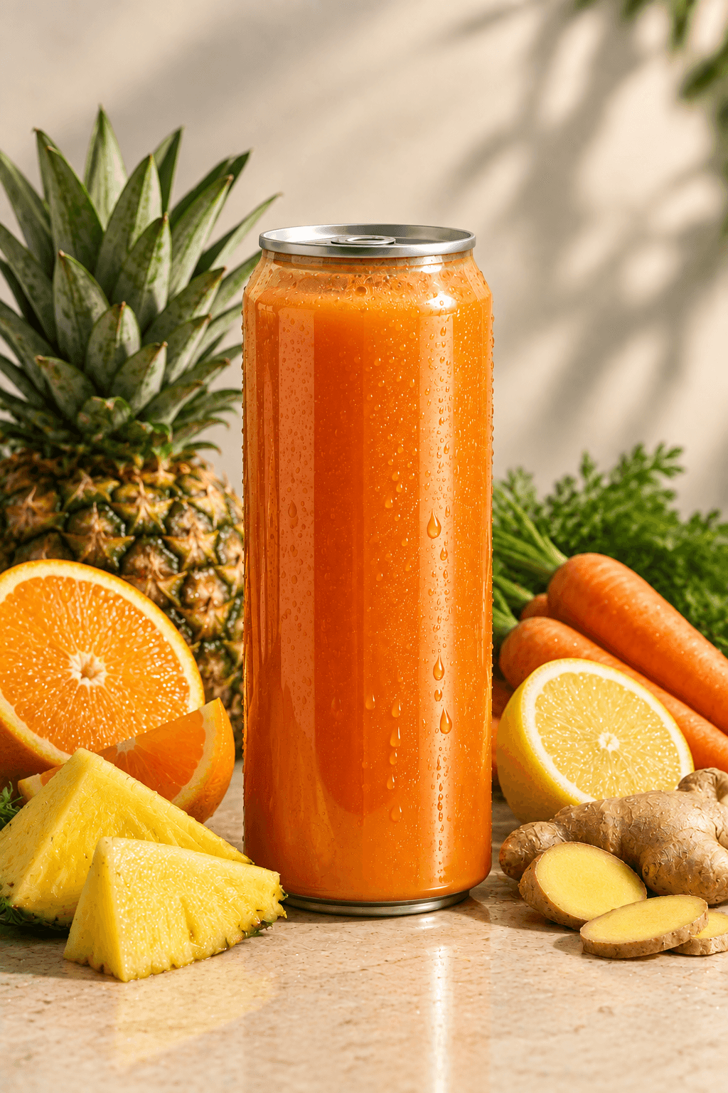 Sunkissed cold-pressed juice bottle