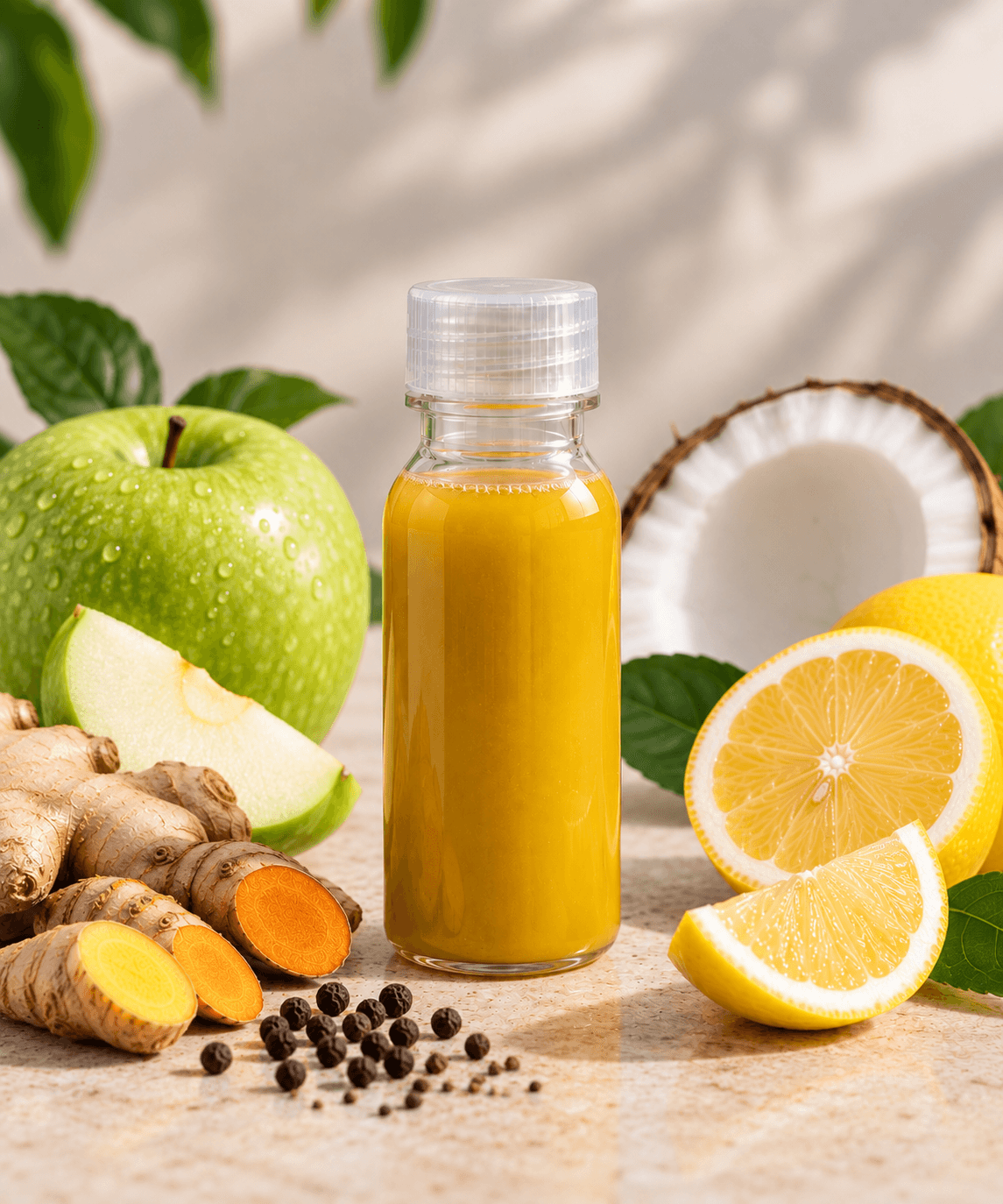 Reboot cold-pressed juice bottle